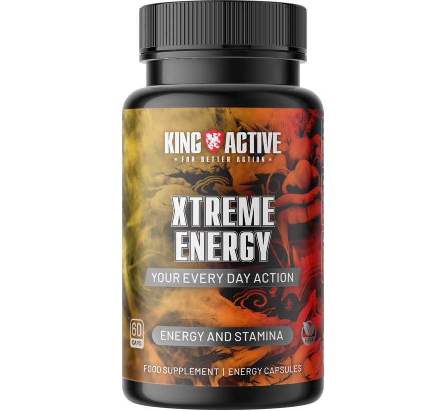 King Active  Xtreme Energy - 60 vegan caps - Energy and Stamina Booster