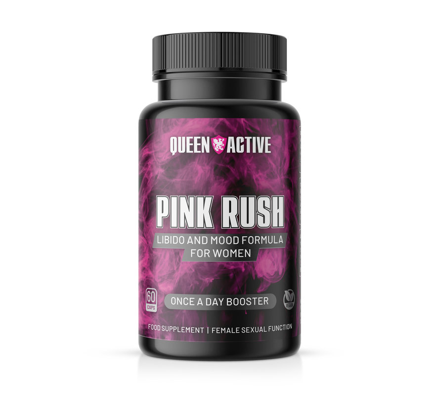 Pink Rush® – 60 Vegan Capsules | Libido Booster voor Vrouwen met Maca & Ginseng