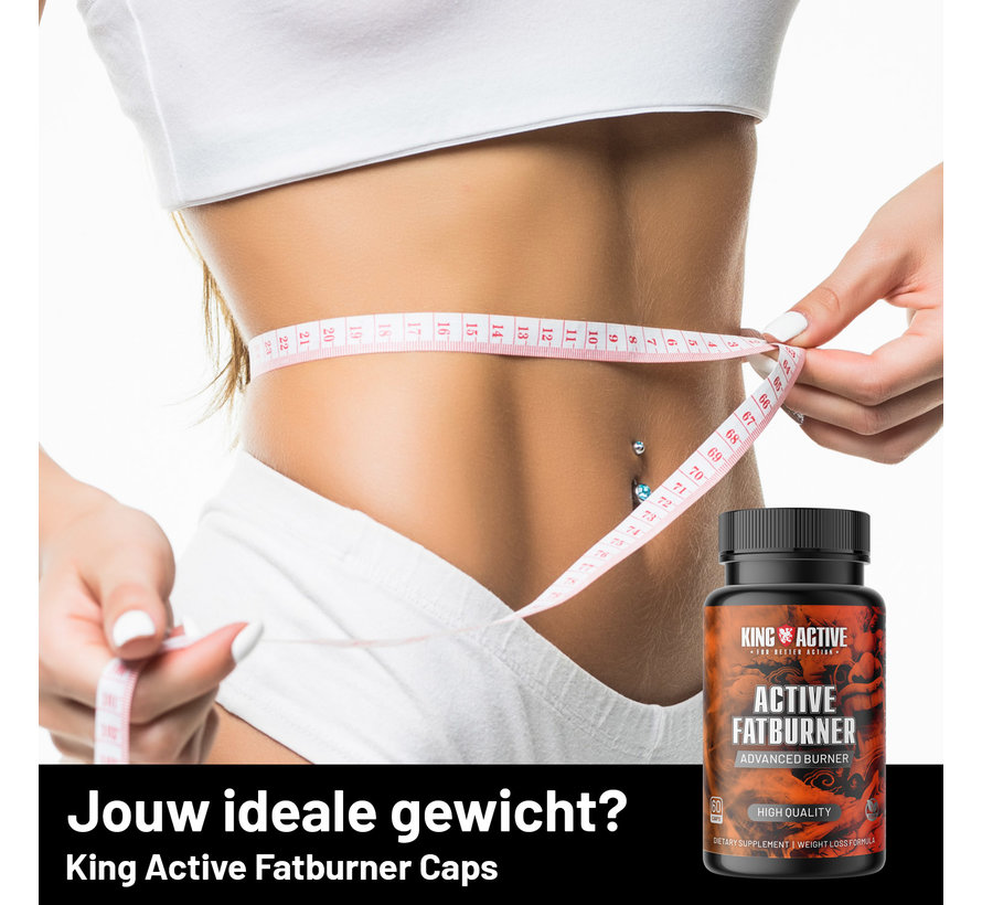 King Active Fatburner Weight Loss Support® – 60 Vegan Capsules | Gewicht & Metabolisme Support