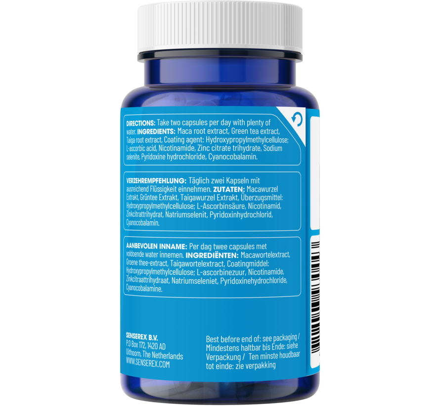 Testo Boost | Mannenformule met Magnesium, Zink & Selenium | 60 Capsules