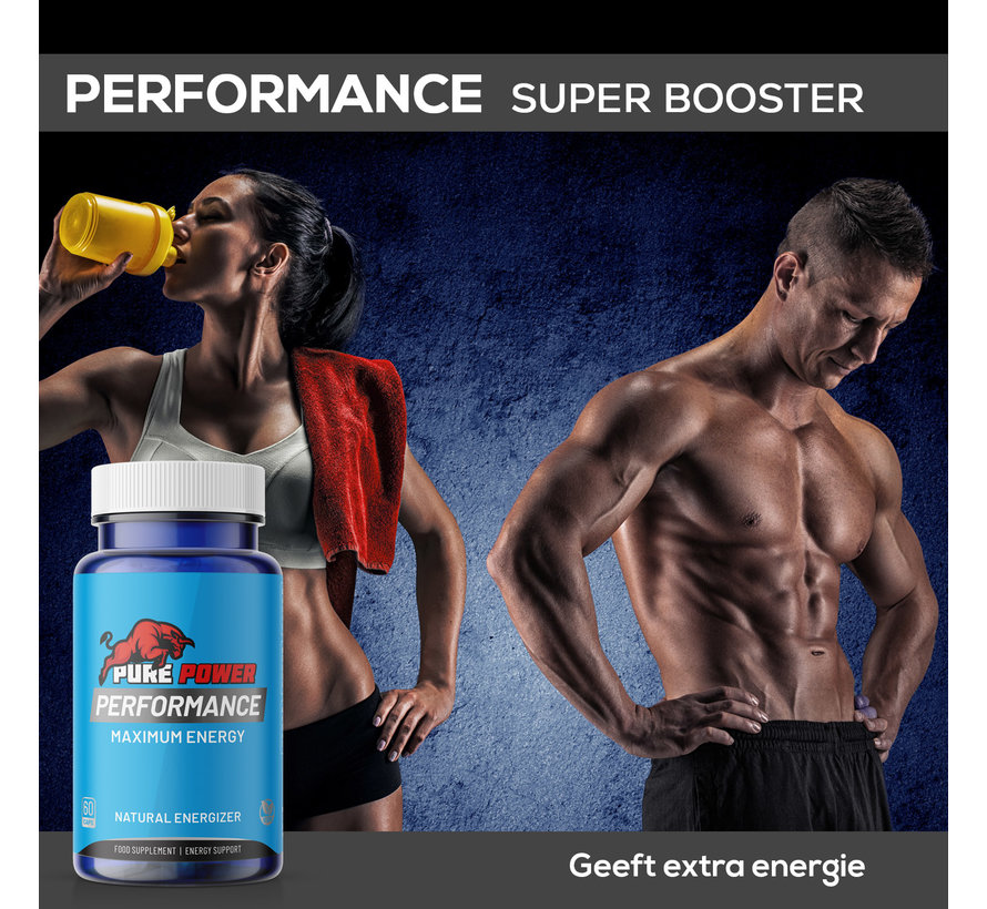 Performance Maximum Energy | Energieformule met Guarana, Groene Thee & B-vitaminen | 30 Capsules