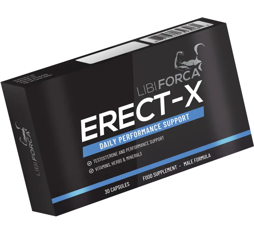 Erect-X - Testosteron | Once a Day | Potentie | 30 caps