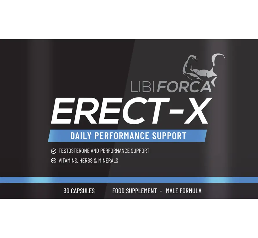 Erect-X - Testosteron | Once a Day | Potentie | 30 caps