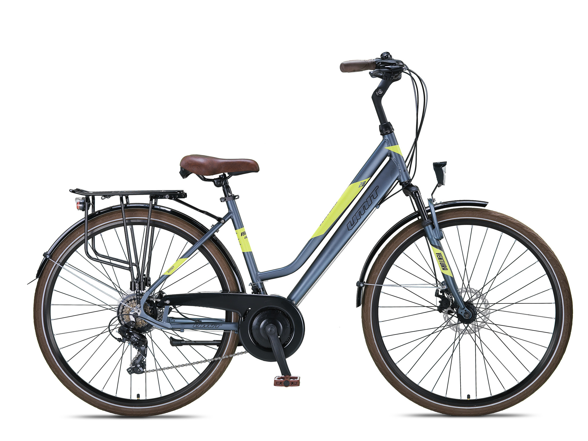 Umit Ventura Stadsfiets 28 inch 21v 43cm Antraciet