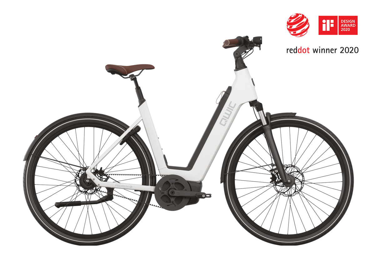 Qwic Premium Q MN8 Belt Low step, 60 (XL), Fog white - Ado Bike