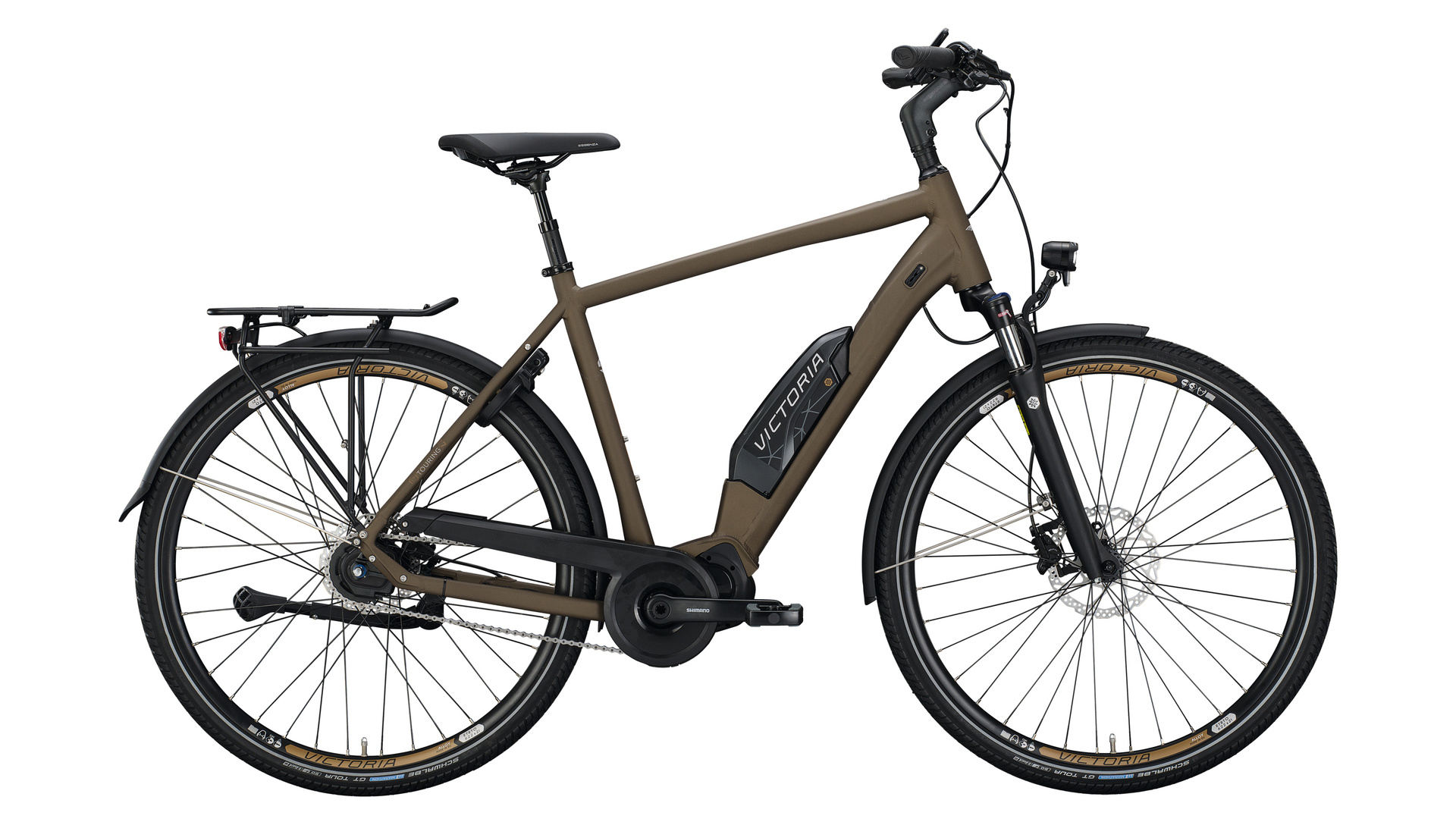 Victoria eTouring 7.7 Heren 55 cm Pine Black Matt/Brown 5V