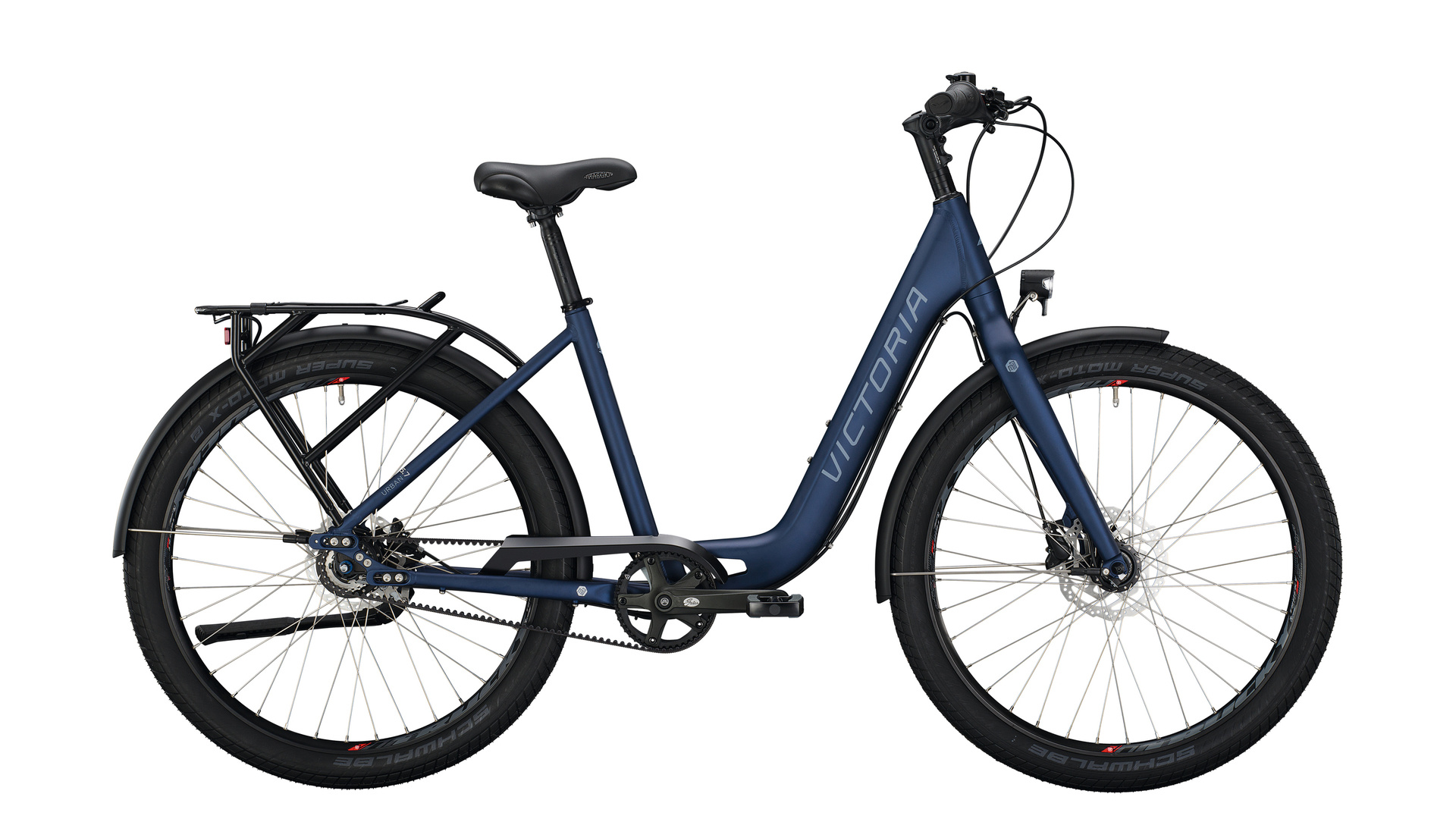 Victoria Urban 5.7 Dames 52cm Moonlight Blue Matt/Silver 7V - Ado Bike
