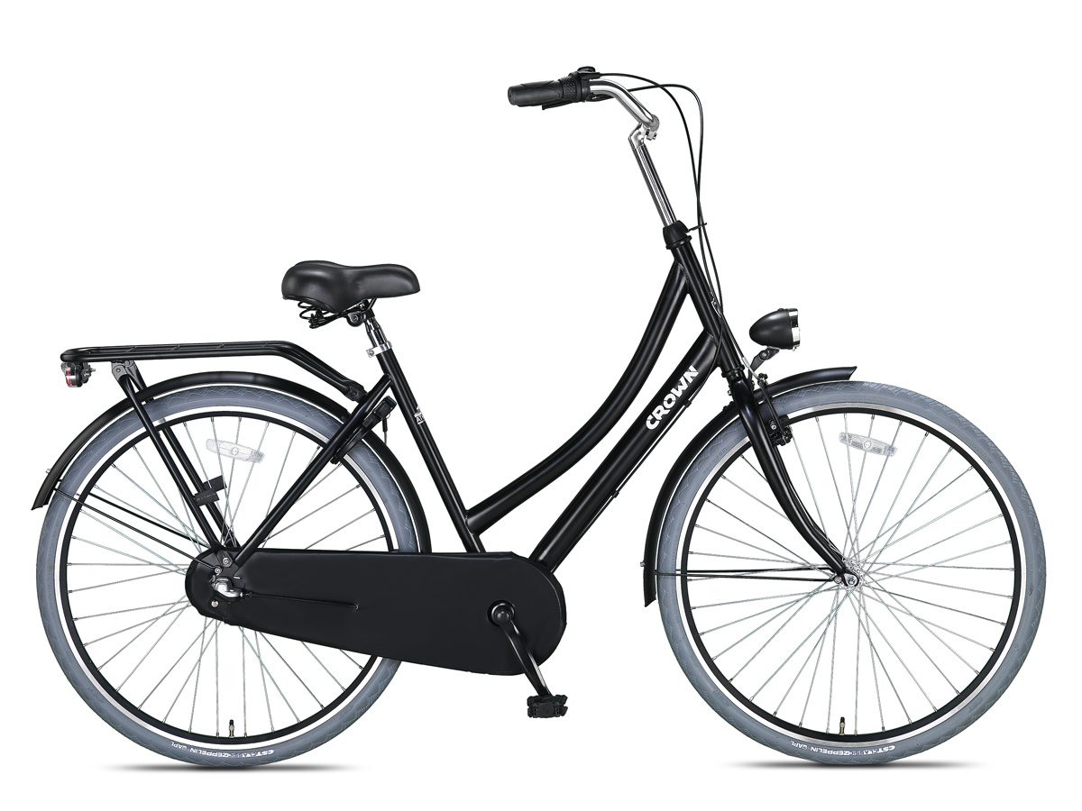 Crown Athens Omafiets 28 inch 53cm 3v Grijs