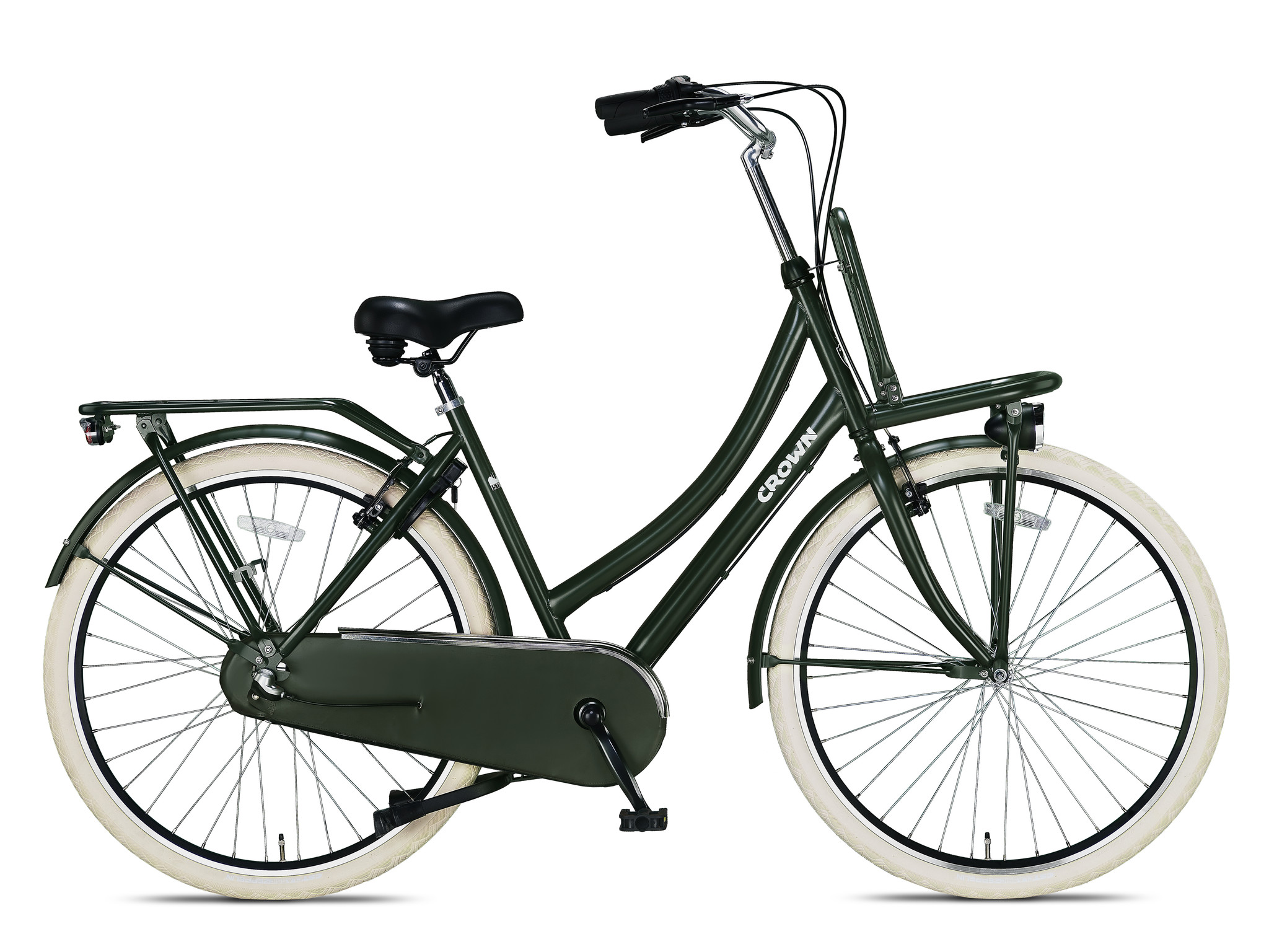 Crown Istanbul Transportfiets 28 inch 53cm 3v Army Green - Foto 4