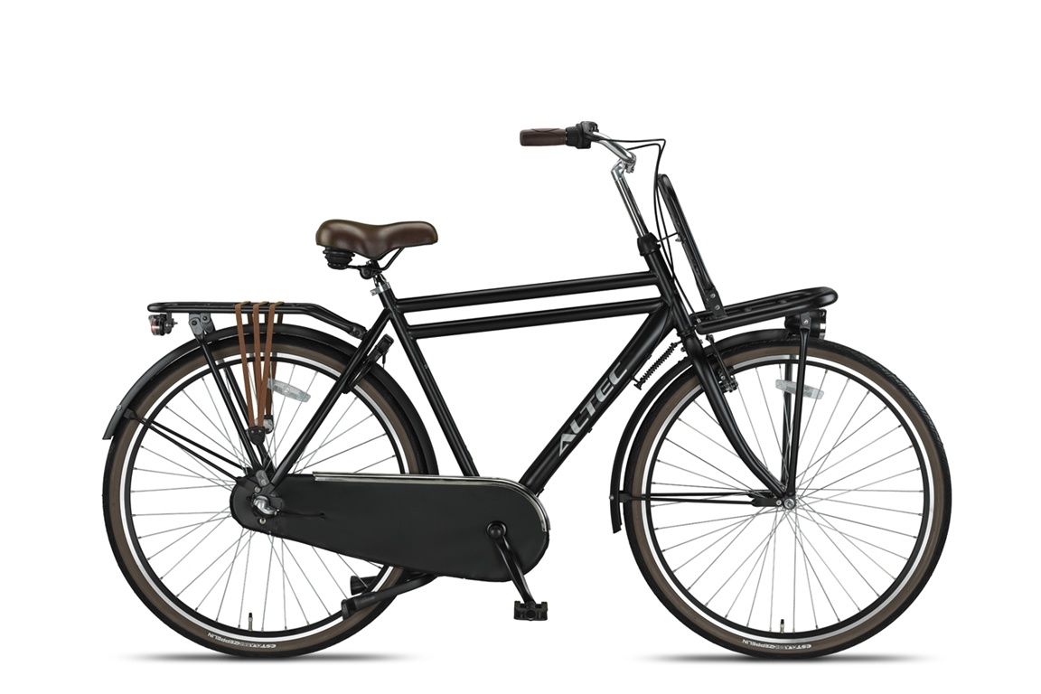 Altec Dutch 28inch Transportfiets Heren N 3 55cm Mat Zwart Nieuw - Foto 3