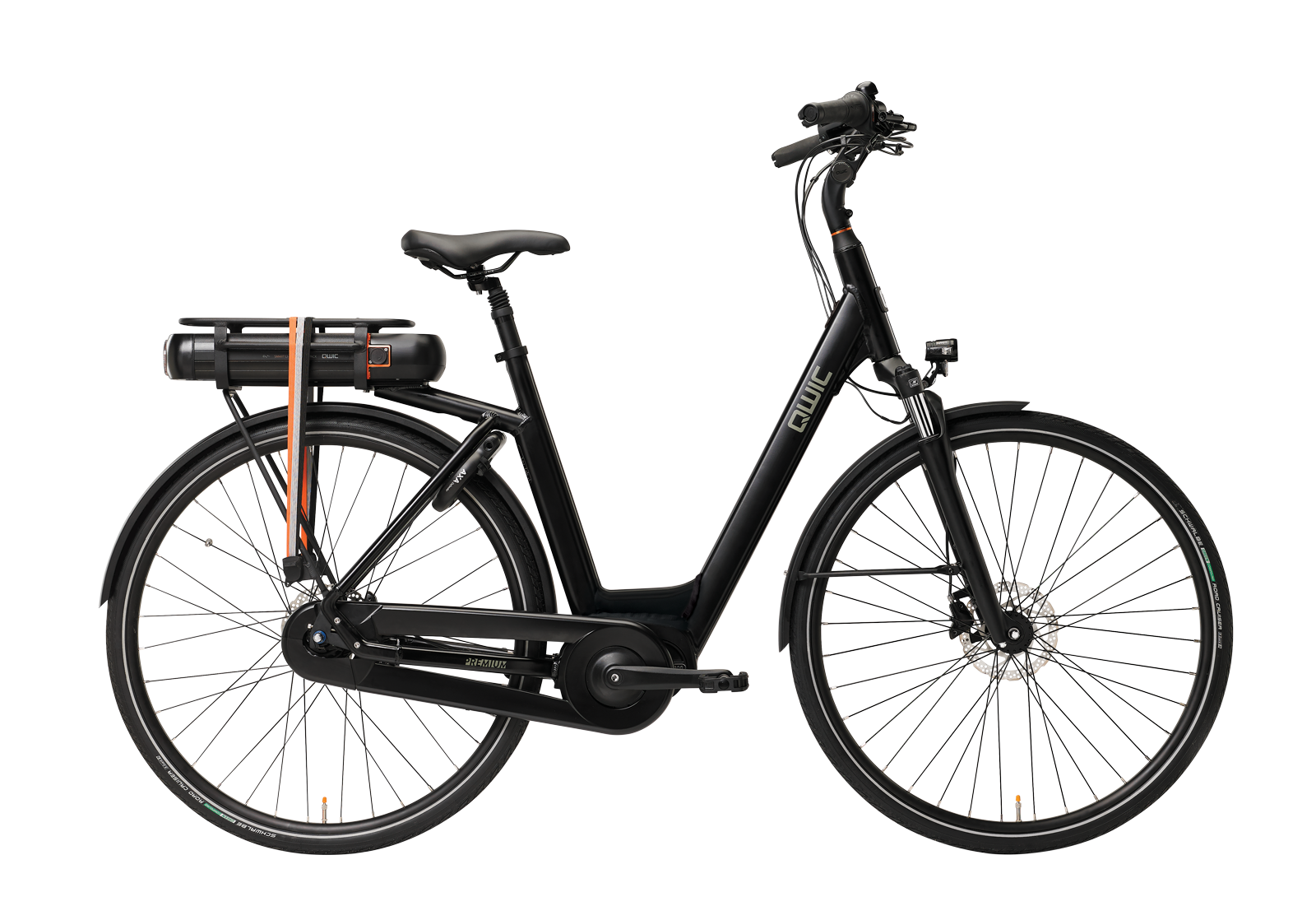 Qwic Premium MN7D Low step 49 (M) Matte black - Ado Bike