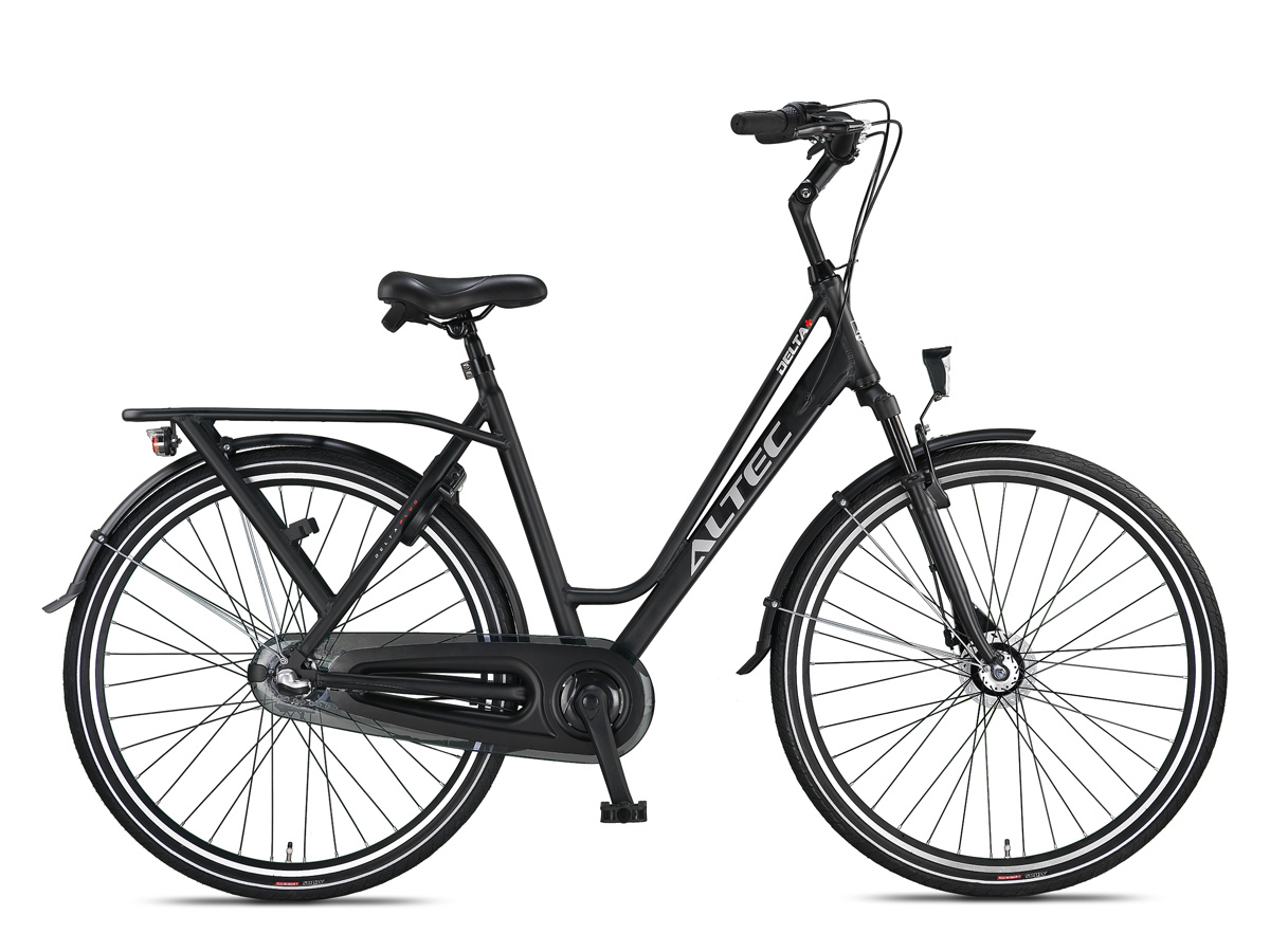 Winkel Outlet Altec Delta Plus Damesfiets 28 inch 3v 50cm Mat Zwart