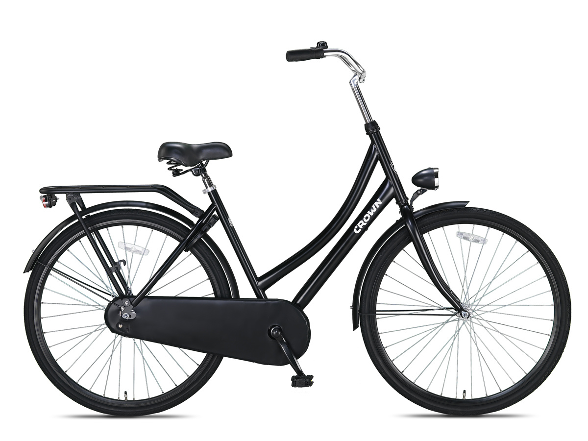 Crown Moscow Omafiets 28 inch 53cm Zwart Crown Moscow Omafiets 28 inch 53cm Zwart