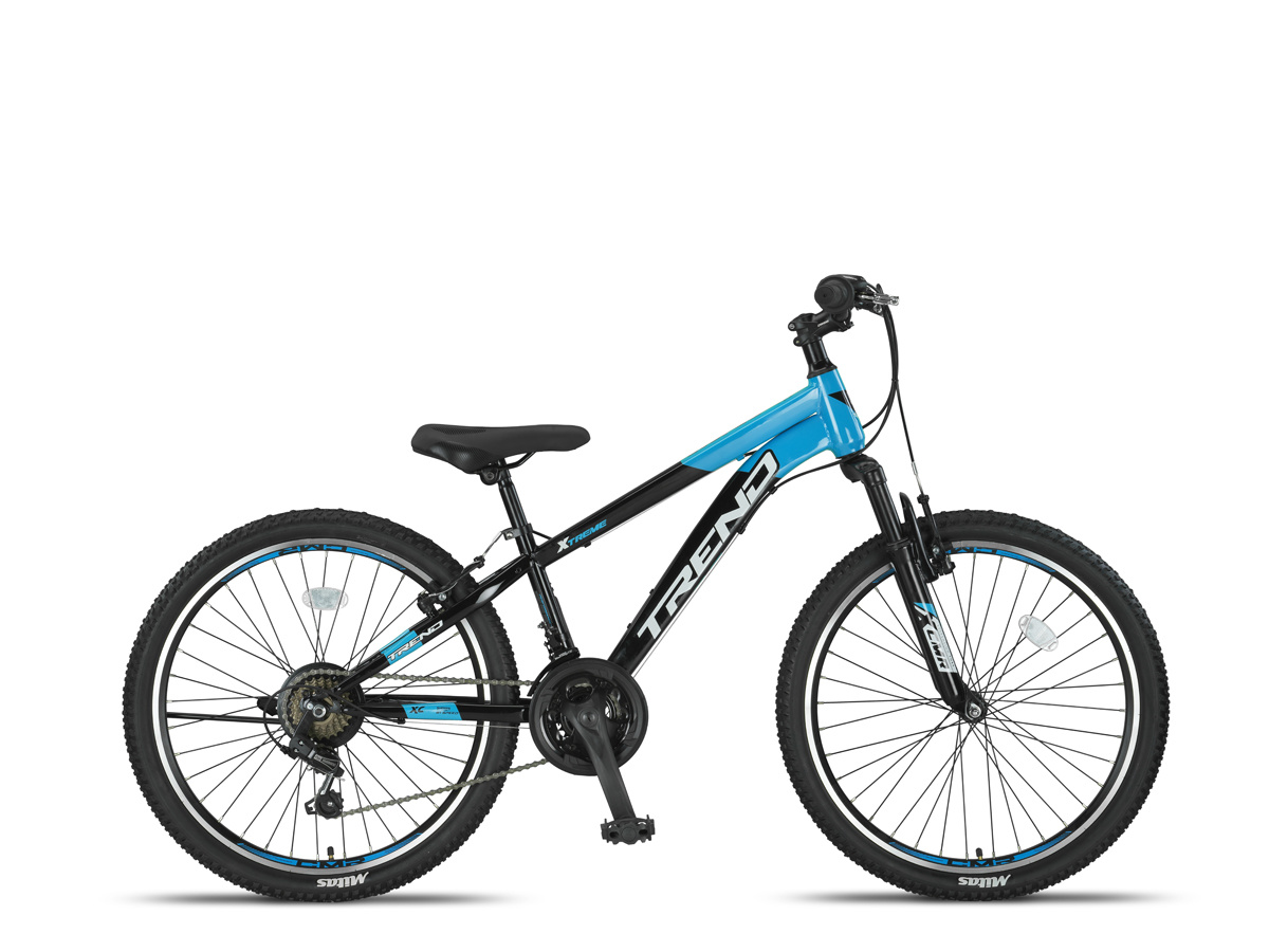Altec Trend 24 inch Mountainbike 21v Zwart Blauw