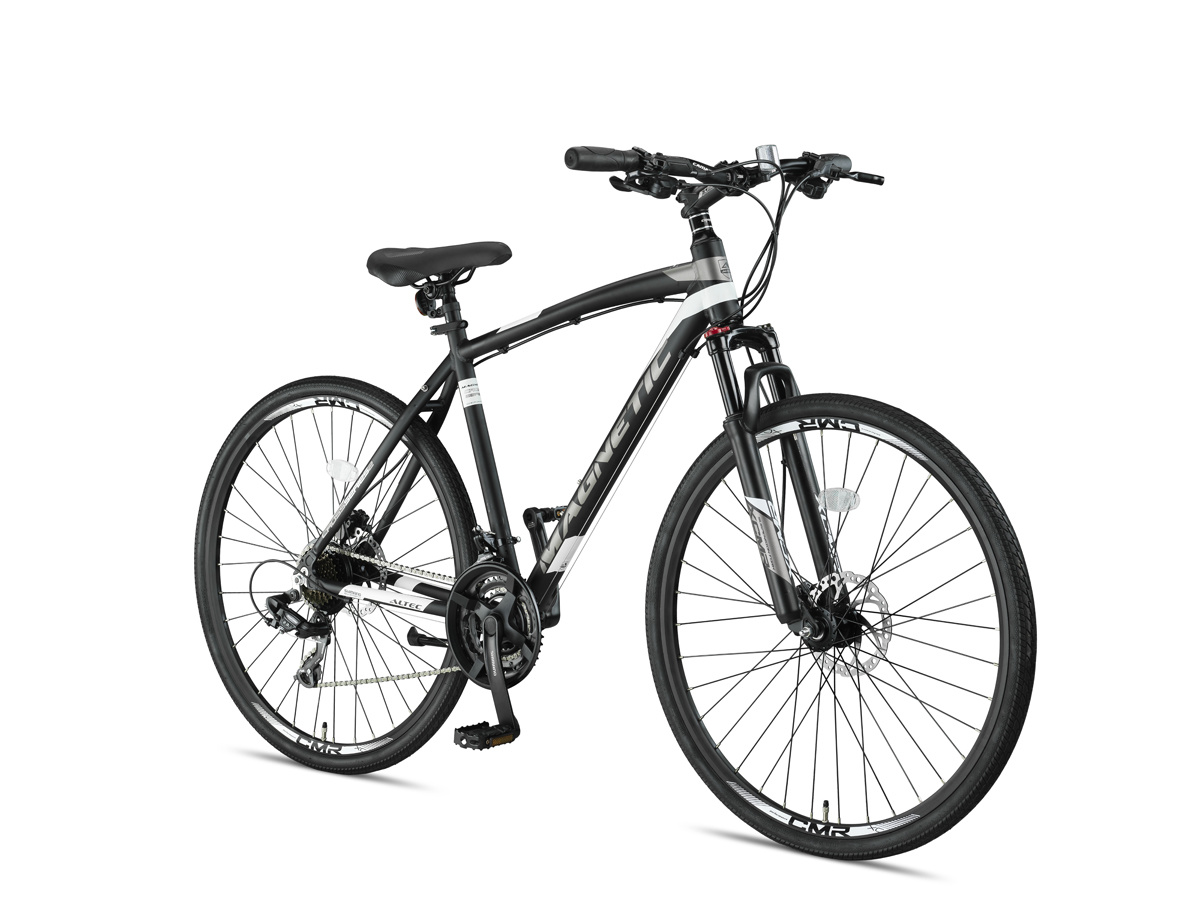 Altec Magnetic Trekking MTB Heren 28 inch Zwart Wit - Ado Bike
