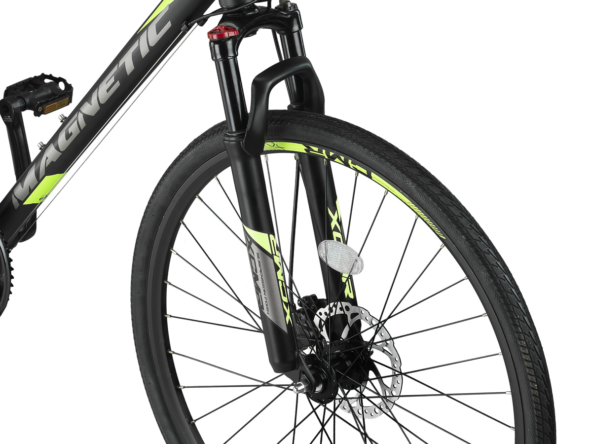Altec Magnetic Trekking MTB Heren 28 inch Zwart Lime - Ado Bike