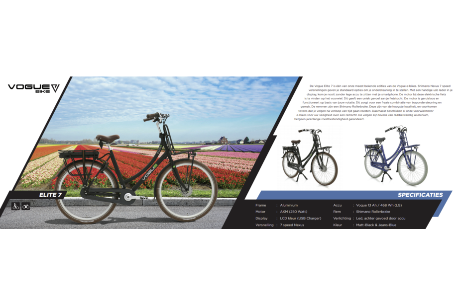 Vogue Elite Dames 50cm Jeans Blue 7V - Ado Bike