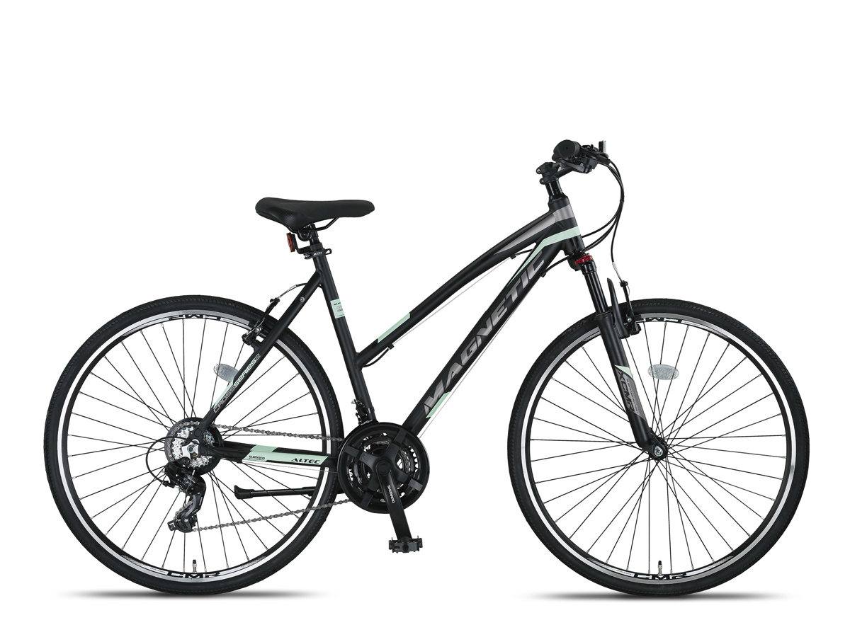 Umit Magnetic Trekking V-Brakes Dames 28 inch Zwart-Mint