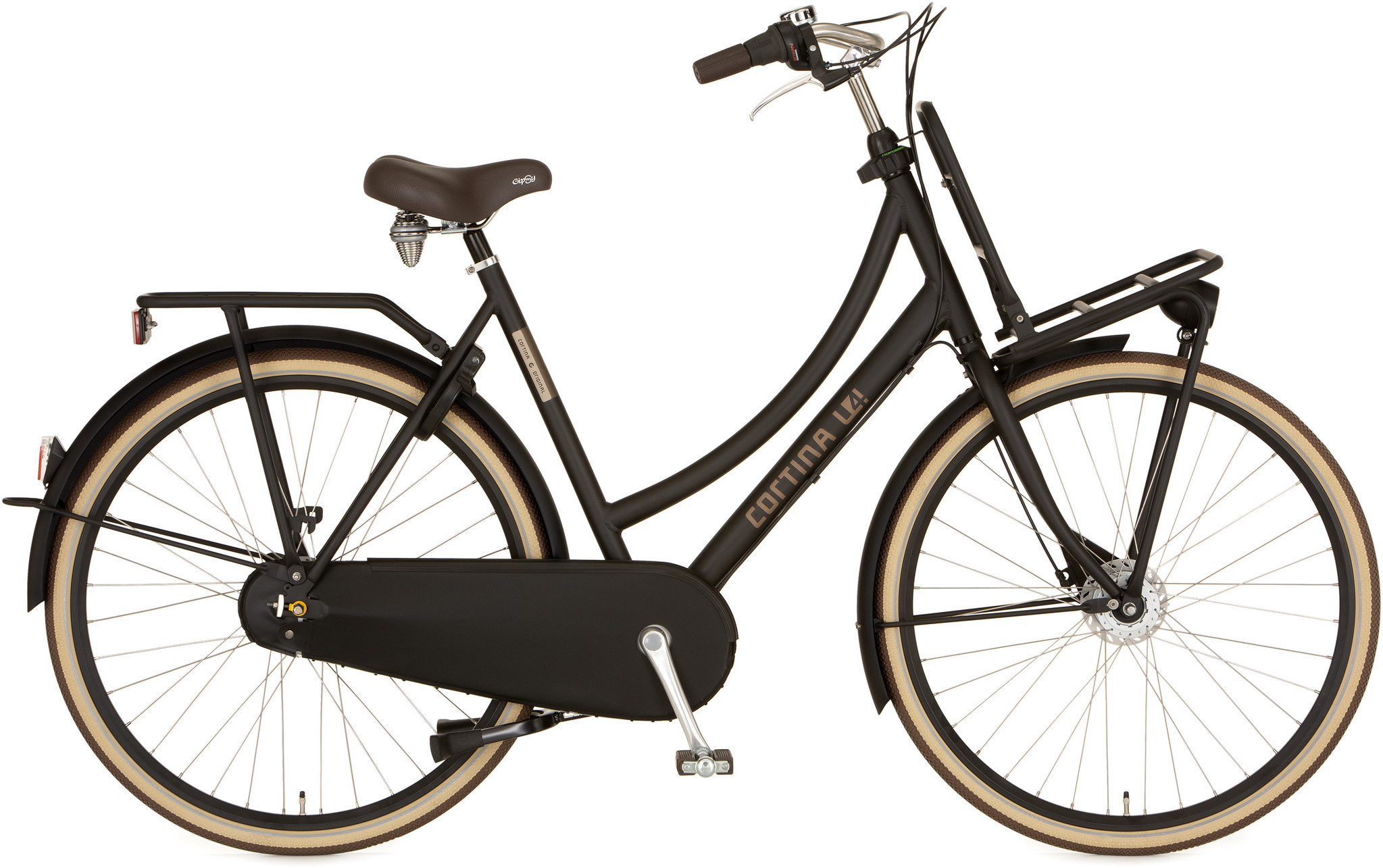 Cortina U4 Transportfiets Dames 28 inch RB7 Jet Black Matt -  Fietsenvergelijken.nl