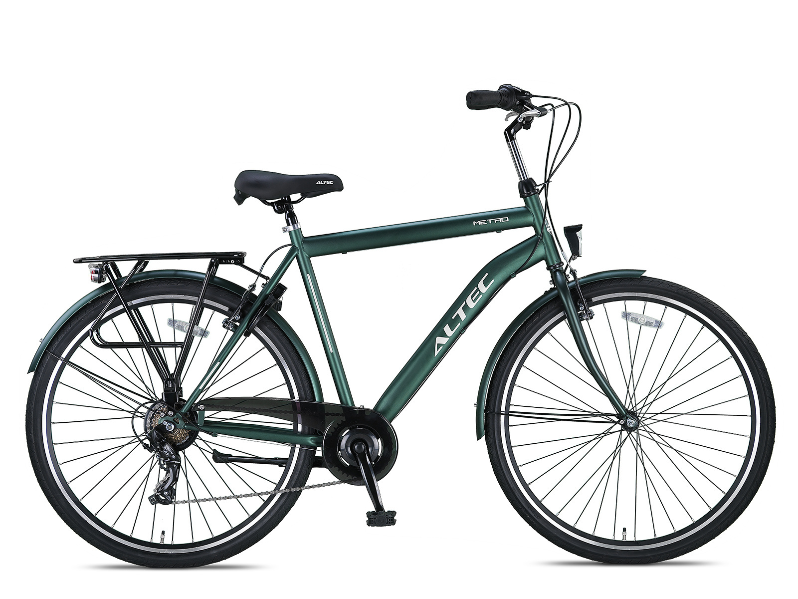 Altec Metro Herenfiets 28 inch 56cm Army Green 7v - GoedkopeFietsKopen
