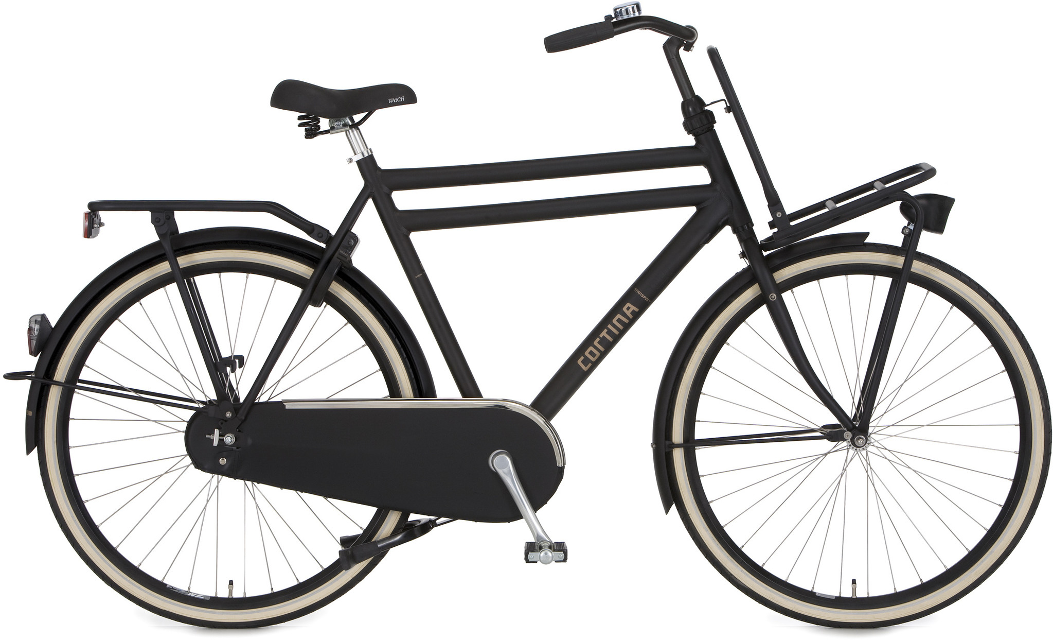 Cortina U4 Transportfiets 28 inch 50cm Jet Black Matt RN - Ado Bike
