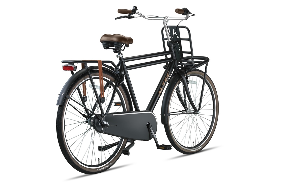 Altec Dutch Transportfiets Heren 28 inch 58cm Mat Zwart 3v - Ado Bike