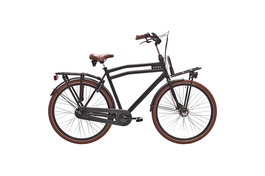 Avalon Cargo Heren 28 inch 59 cm 7v Mat zwart - Ado Bike