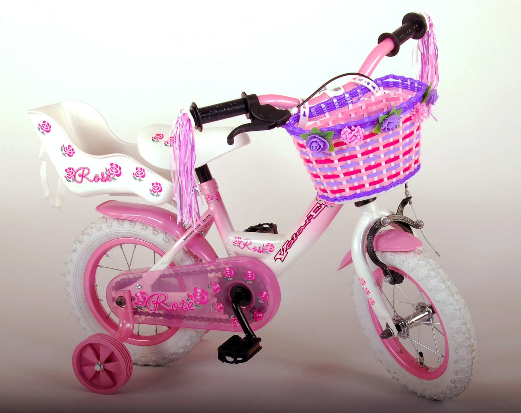 Volare Rose Kinderfiets Meisjes 12 inch Roze - Ado Bike