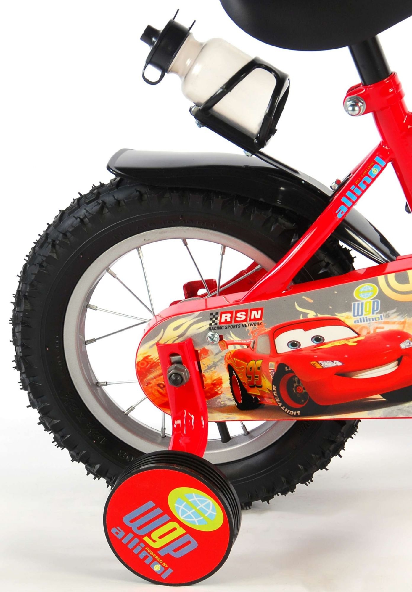 Disney Cars Kinderfiets Jongens 12 inch Rood - Ado Bike