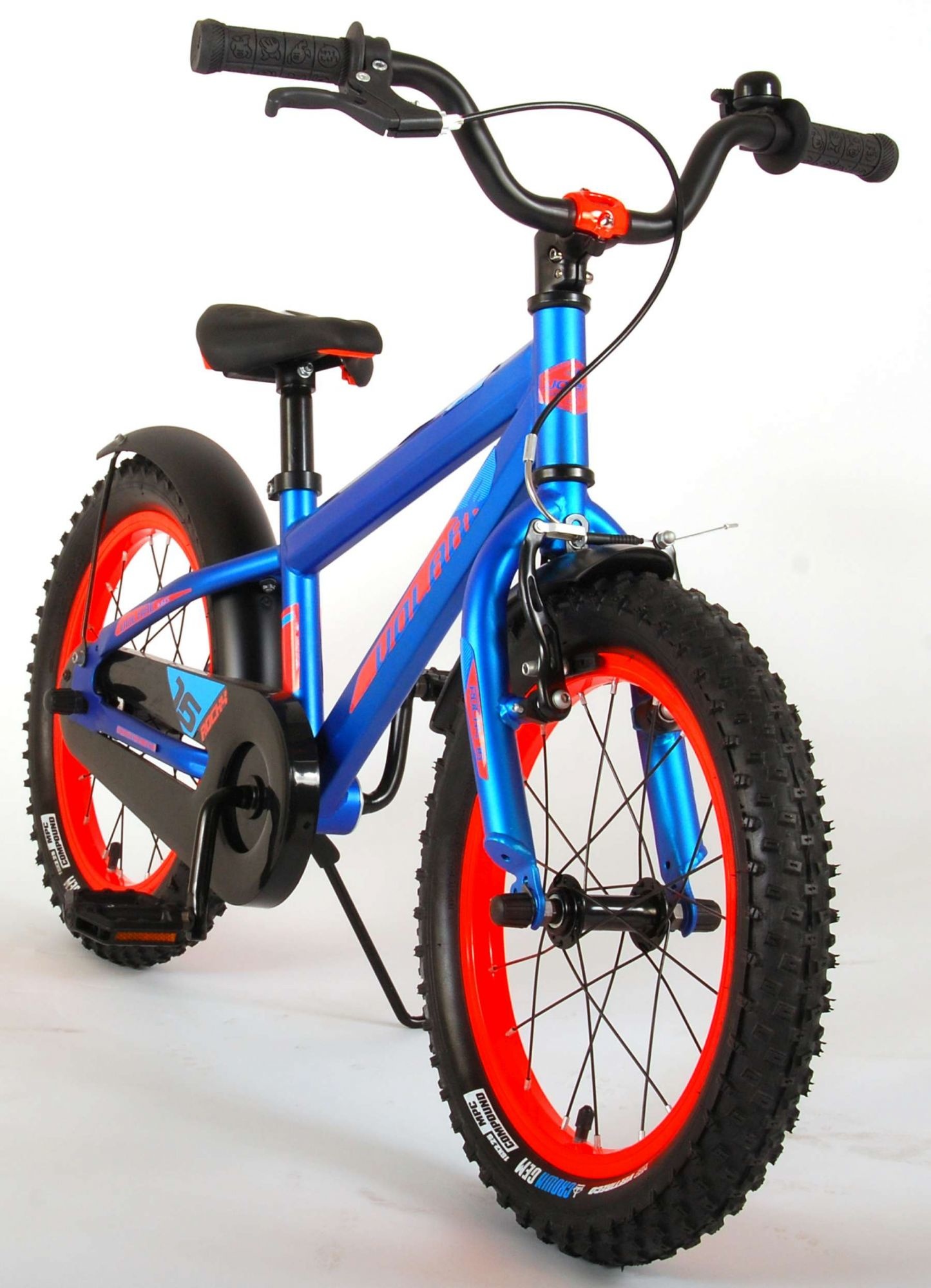 Volare Rocky Kinderfiets 16 inch Blauw 95% afgemonteerd - Ado Bike