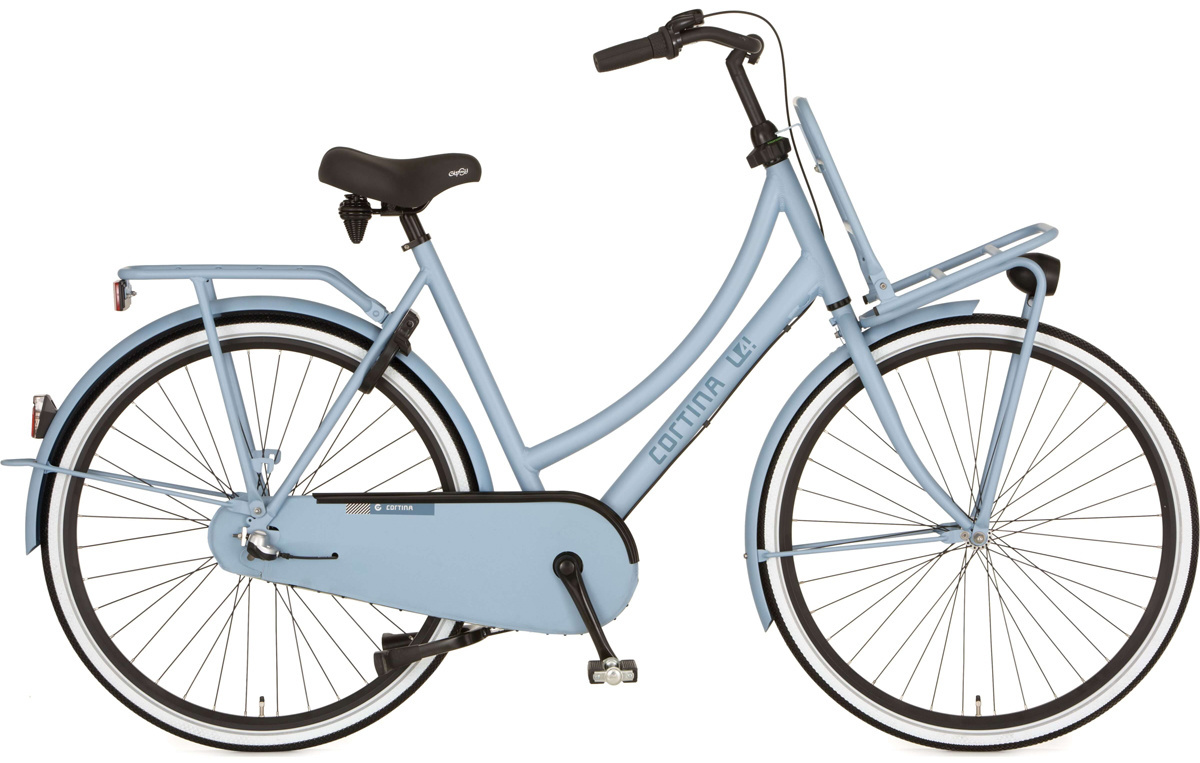 Cortina U4 Transportfiets 28 inch Blue Sky Metallic Matt 3v - Ado Bike