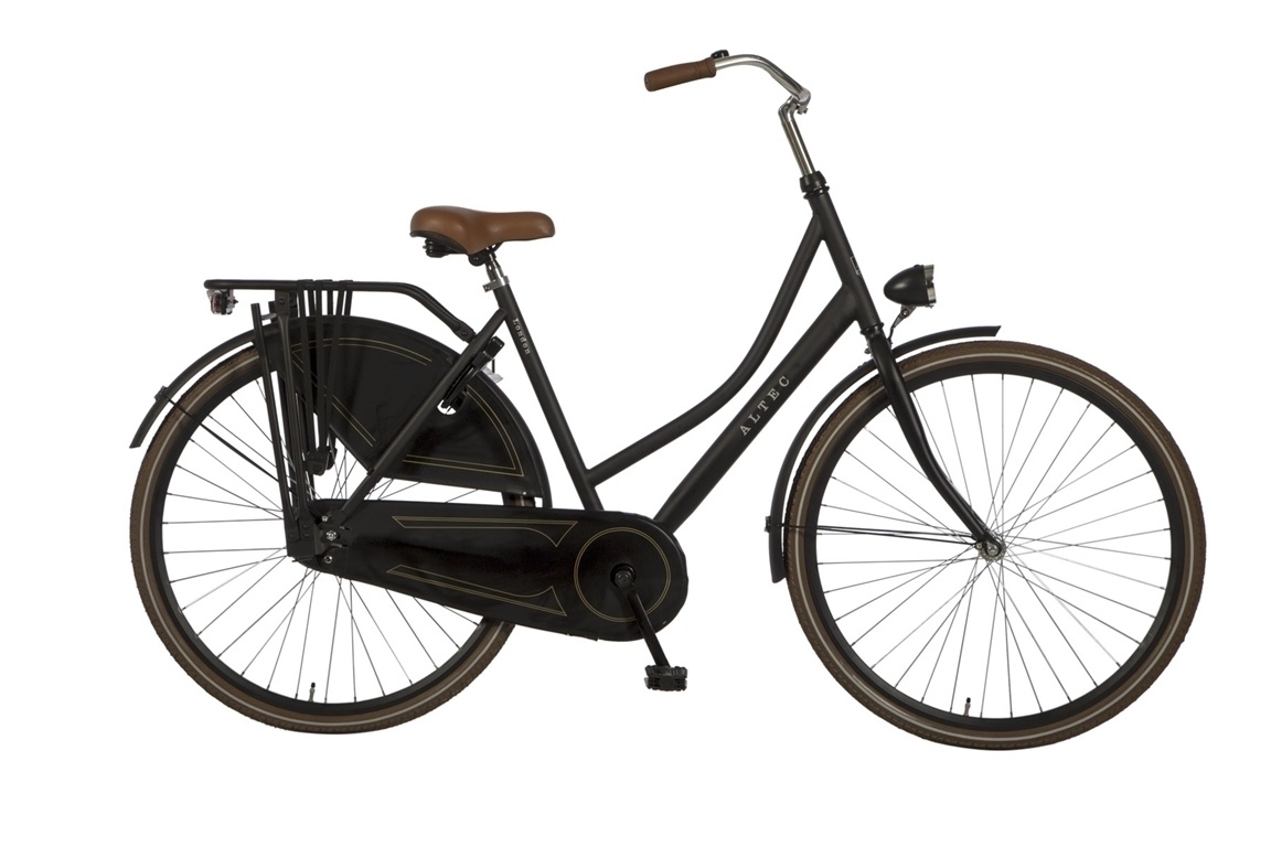 Altec London 28 inch Omafiets Mat Zwart 55cm - Ado Bike