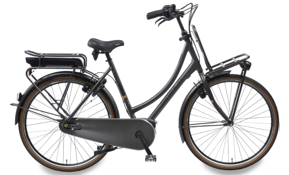Cortina E U4 Transport Damesfiets 28 inch 57 cm Bosch Active Line  Middenmotor 7v Eclips Black Matt - Fietsenvergelijken.nl