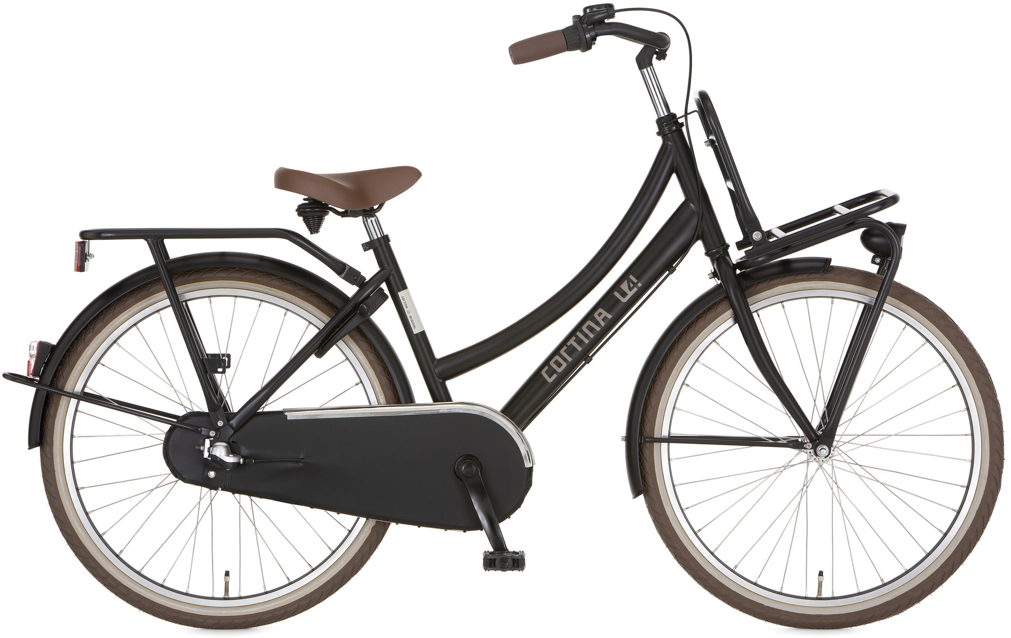 Cortina U4Mini Transportfiets 26 inch Jet Black Matt 3v - Ado Bike