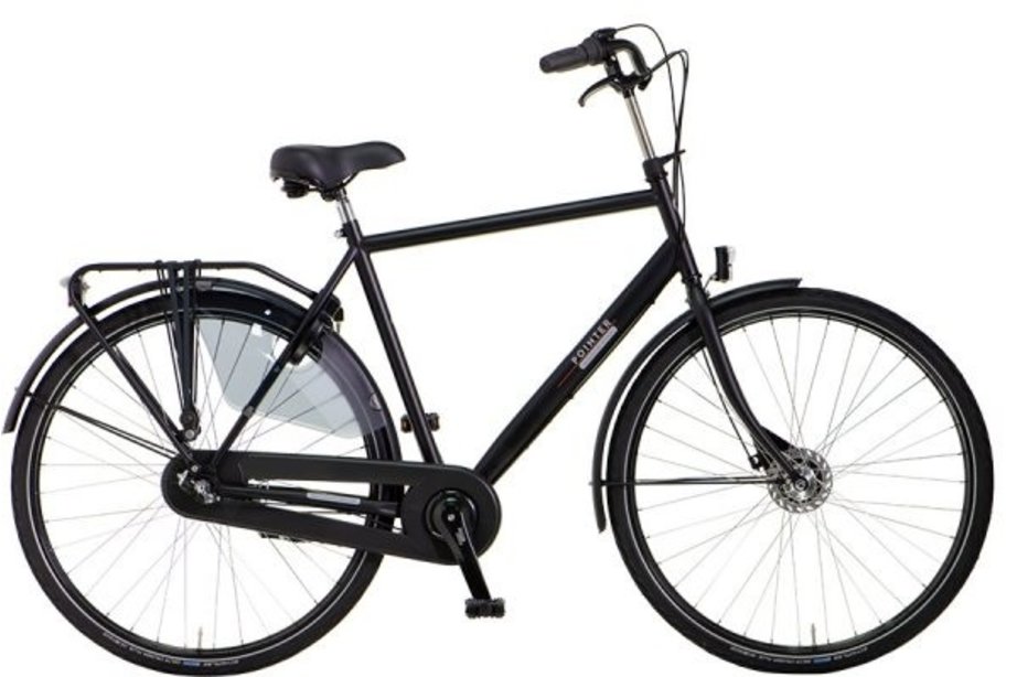 Pointer Vylora Herenfiets 28 inch Mat Zwart 3v - Ado Bike