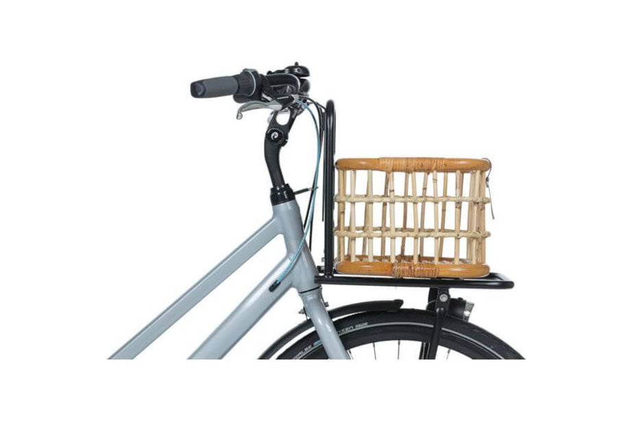 Basil mand Green Life Rotan L 30L natural bruin - Ado Bike