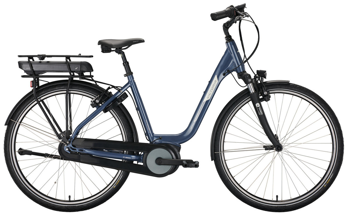 Victoria E-Trekking 5.5H Damesfiets 28 inch Stone Blue 7v - Ado Bike