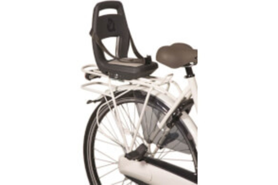 Qibbel Qibbel achterzitje Junior 6+ drager bev. antraciet/grijs - Ado Bike