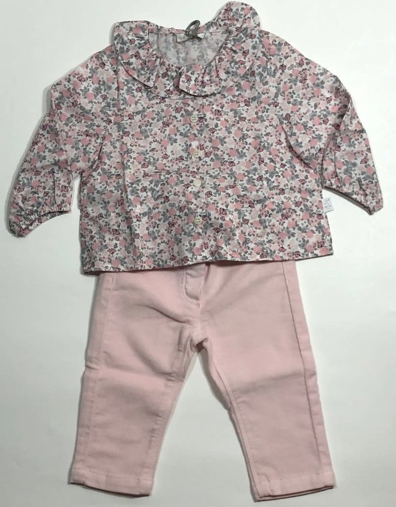 Il Gufo Blouse grijs rose