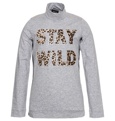 Monnalisa top zwart stay wild