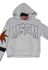 MSGM sweater kap hoodie wit