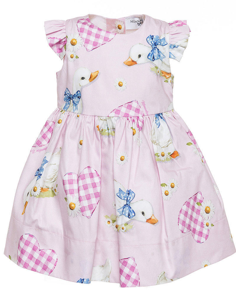 Monnalisa Monnalisa Jurk Ganzen