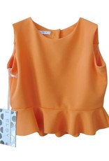 Elsy top oranje effen