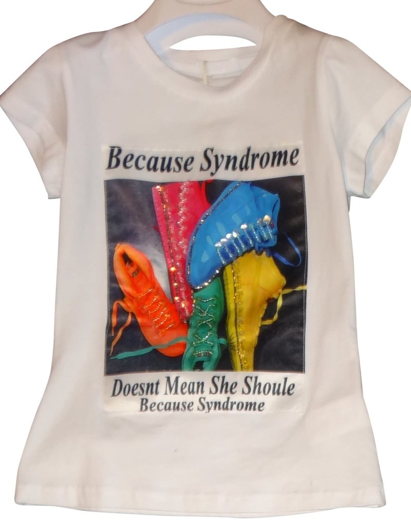 Fun Fun T-shirt wit schoenen kleur