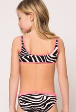 Twinset bikini zebra fluo roze