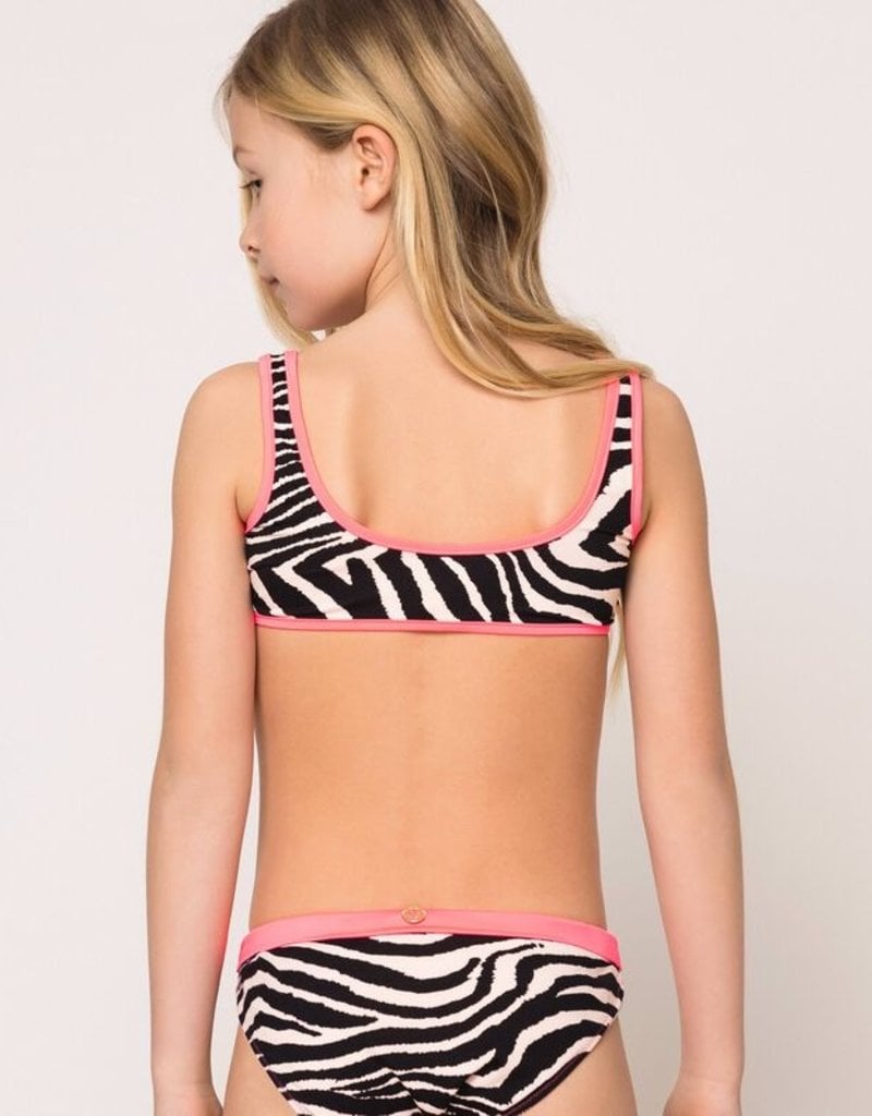 Twinset bikini zebra fluo roze