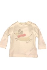 Il Gufo t-shirt wit hond sjaal