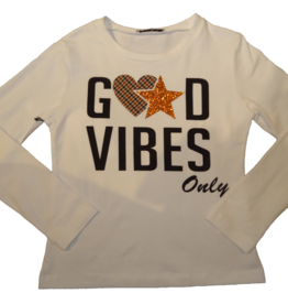 Elsy t-shirt ecru good vibes