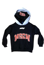 MSGM hoodie zwart kap grijs