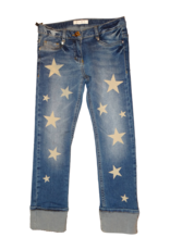 Elsy blauwe jeans broek met sterren